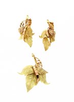 Earrings Soprana Gioielleria Woman in Yellow Gold PARURE OG FOGLIE - PARURE OG FOGLIE